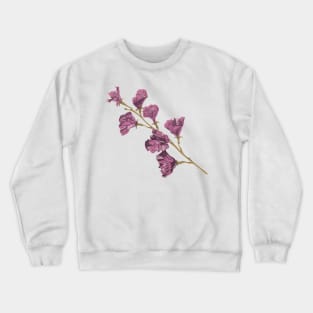 purple flowers, aesthetic floral design Crewneck Sweatshirt